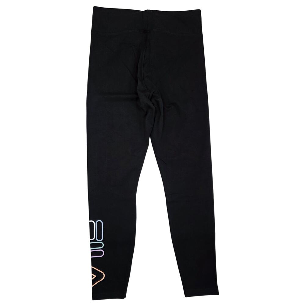Fila Black Logo Pull-On Athletic Leggings - Picture 4 of 8